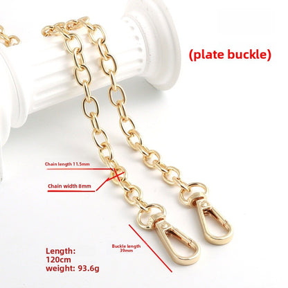 Solid Color Bag Strap In Zinc Alloy Featuring Streetwear Style For Durable And Trendy Accessories