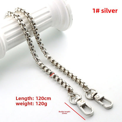 Solid Color Bag Strap In Zinc Alloy Featuring Streetwear Style For Durable And Trendy Accessories