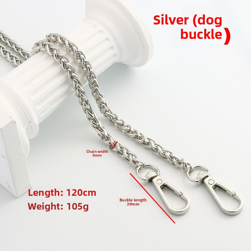 Solid Color Bag Strap In Zinc Alloy Featuring Streetwear Style For Durable And Trendy Accessories