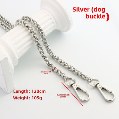Solid Color Bag Strap In Zinc Alloy Featuring Streetwear Style For Durable And Trendy Accessories