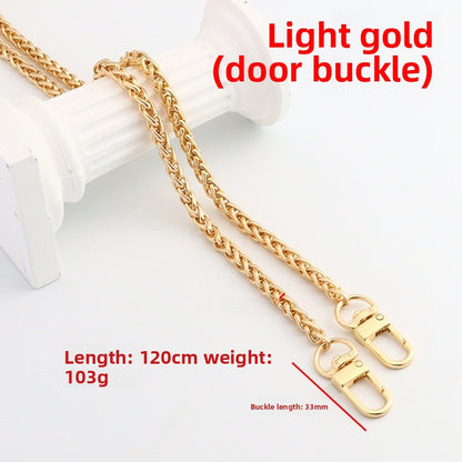 Solid Color Bag Strap In Zinc Alloy Featuring Streetwear Style For Durable And Trendy Accessories