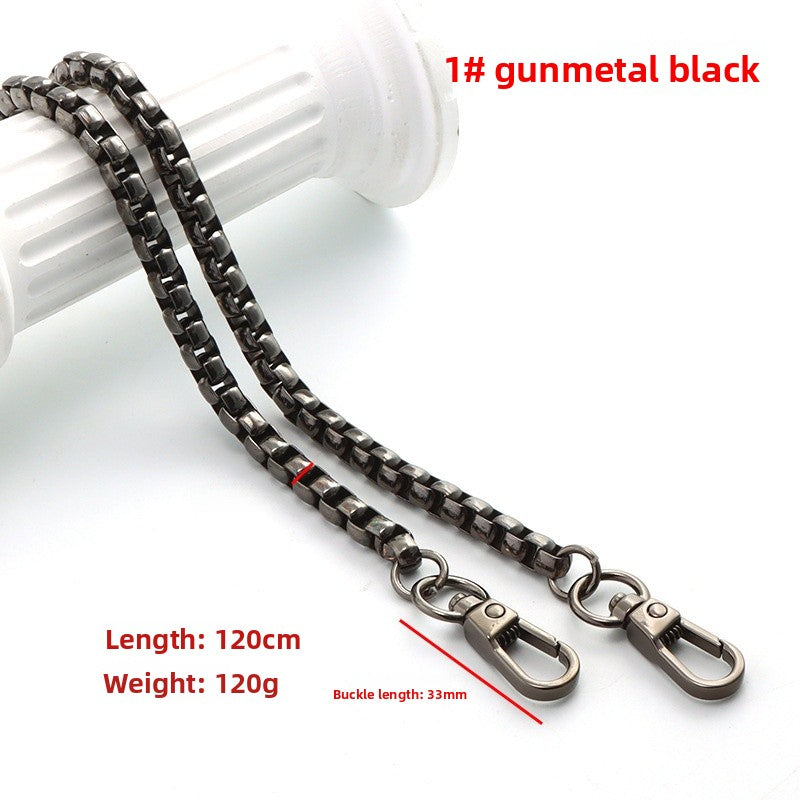 Solid Color Bag Strap In Zinc Alloy Featuring Streetwear Style For Durable And Trendy Accessories