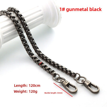 Solid Color Bag Strap In Zinc Alloy Featuring Streetwear Style For Durable And Trendy Accessories