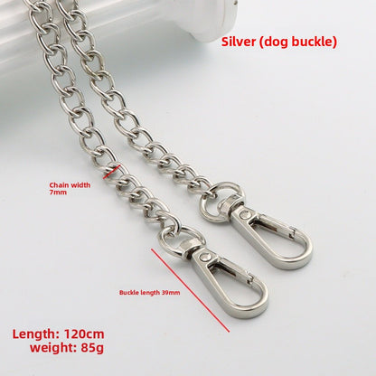 Solid Color Bag Strap In Zinc Alloy Featuring Streetwear Style For Durable And Trendy Accessories