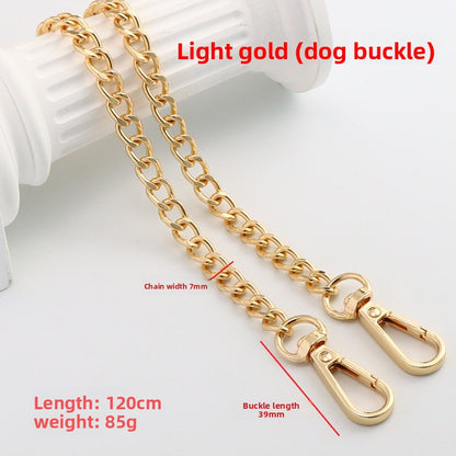 Solid Color Bag Strap In Zinc Alloy Featuring Streetwear Style For Durable And Trendy Accessories