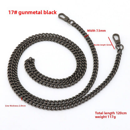 Solid Color Bag Strap In Zinc Alloy Featuring Streetwear Style For Durable And Trendy Accessories