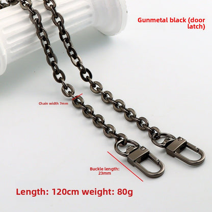 Solid Color Bag Strap In Zinc Alloy Featuring Streetwear Style For Durable And Trendy Accessories