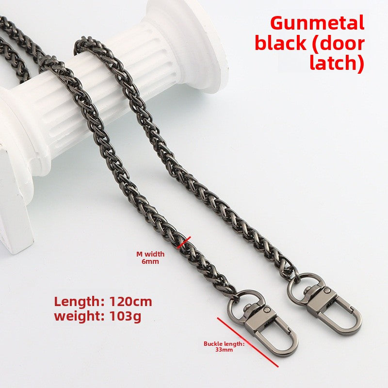 Solid Color Bag Strap In Zinc Alloy Featuring Streetwear Style For Durable And Trendy Accessories
