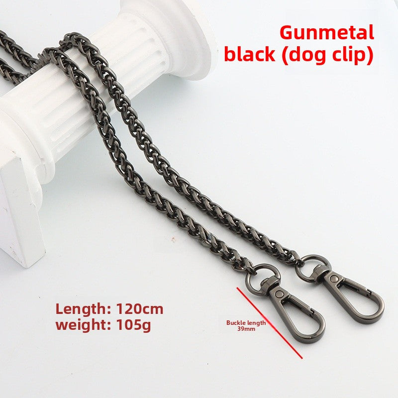 Solid Color Bag Strap In Zinc Alloy Featuring Streetwear Style For Durable And Trendy Accessories