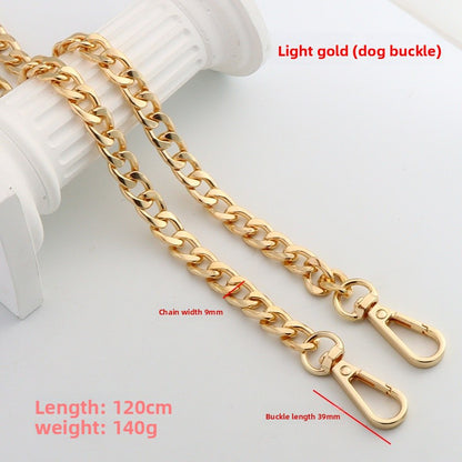 Solid Color Bag Strap In Zinc Alloy Featuring Streetwear Style For Durable And Trendy Accessories