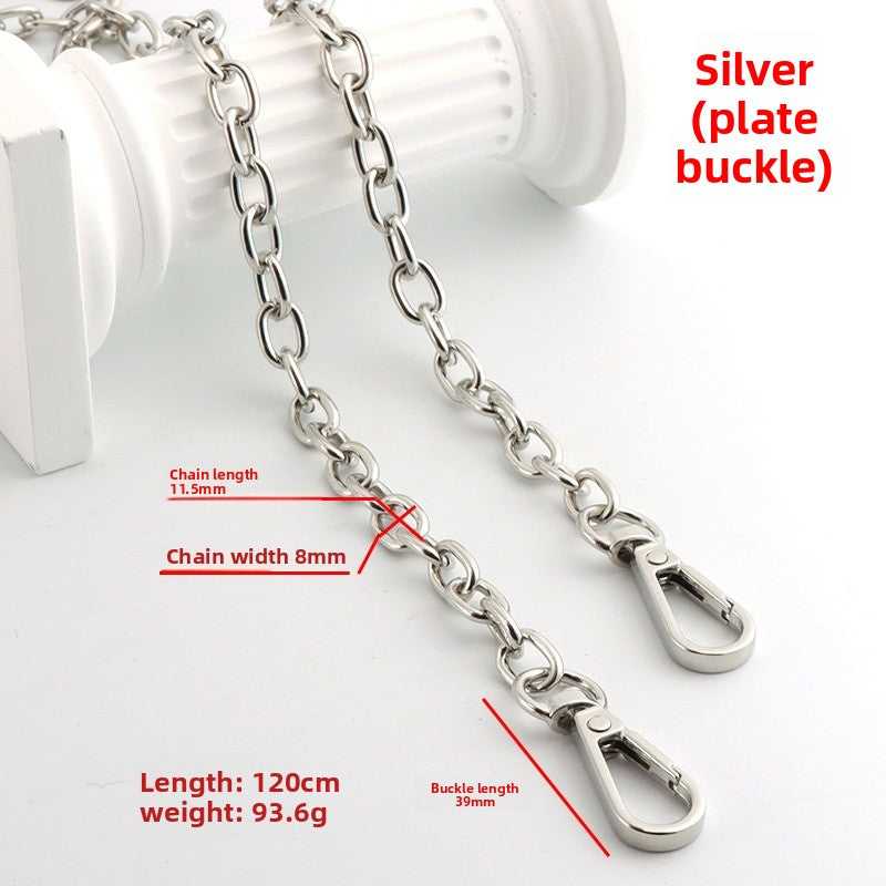 Solid Color Bag Strap In Zinc Alloy Featuring Streetwear Style For Durable And Trendy Accessories