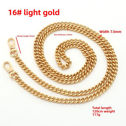 Solid Color Bag Strap In Zinc Alloy Featuring Streetwear Style For Durable And Trendy Accessories