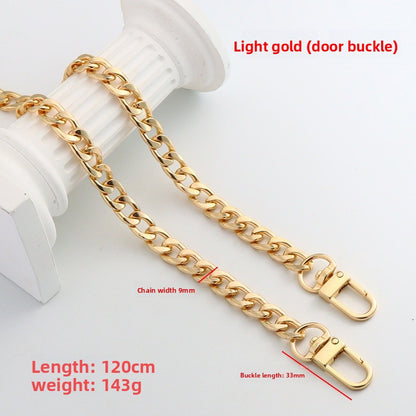 Solid Color Bag Strap In Zinc Alloy Featuring Streetwear Style For Durable And Trendy Accessories