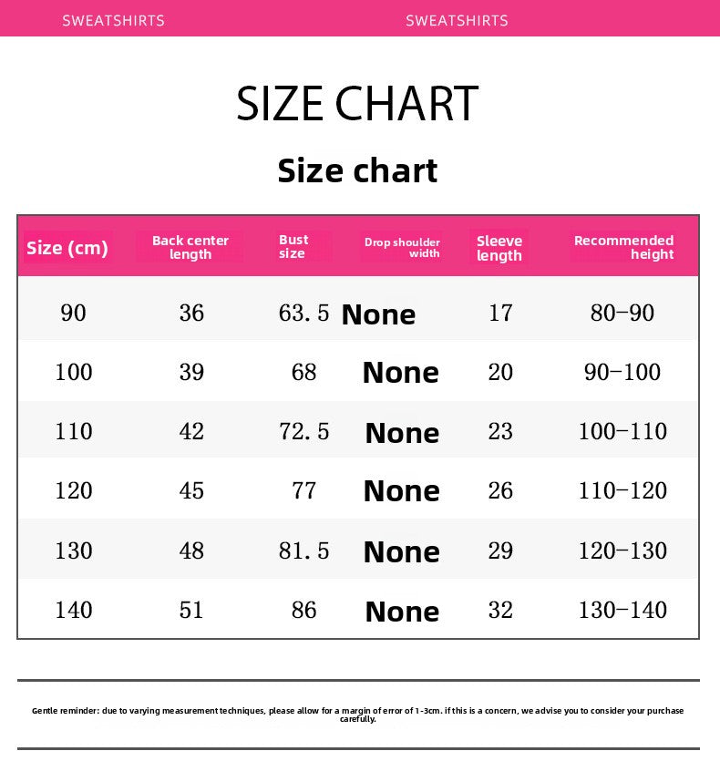 Girls' Cartoon Cotton Pullover Sweatshirt With Round Neck And Long Sleeves For Toddlers 3-6 Years