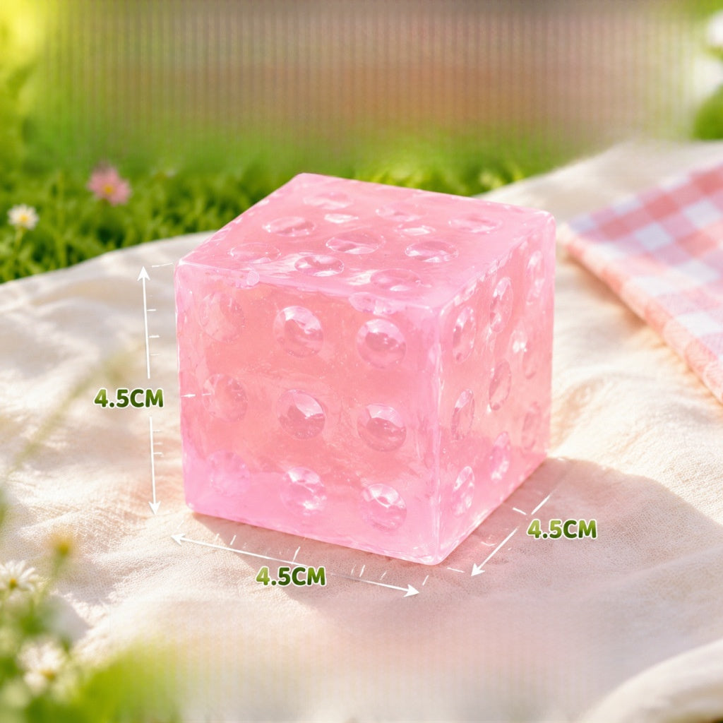 Square Transparent Squishy Toy Made Of Soft TPR Material For Stress Relief And Sensory Play