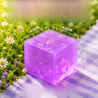 Square Transparent Squishy Toy Made Of Soft TPR Material For Stress Relief And Sensory Play