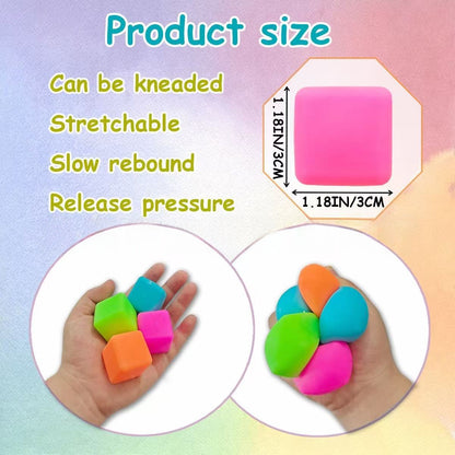 Square Squishy Toy Made Of Soft TPR Material, Perfect Stress Relief Toy