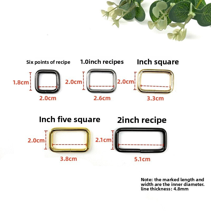 Solid Color Metal Bag Hardware Accessories For Bags, Durable And Stylish