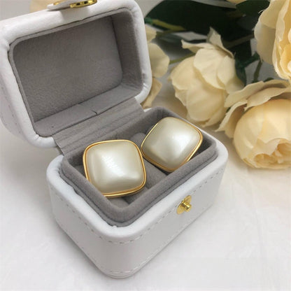 Geometric Stud Earrings For Unisex Featuring 925 Sterling Silver Ear Pins In Retro Style Alloy Design