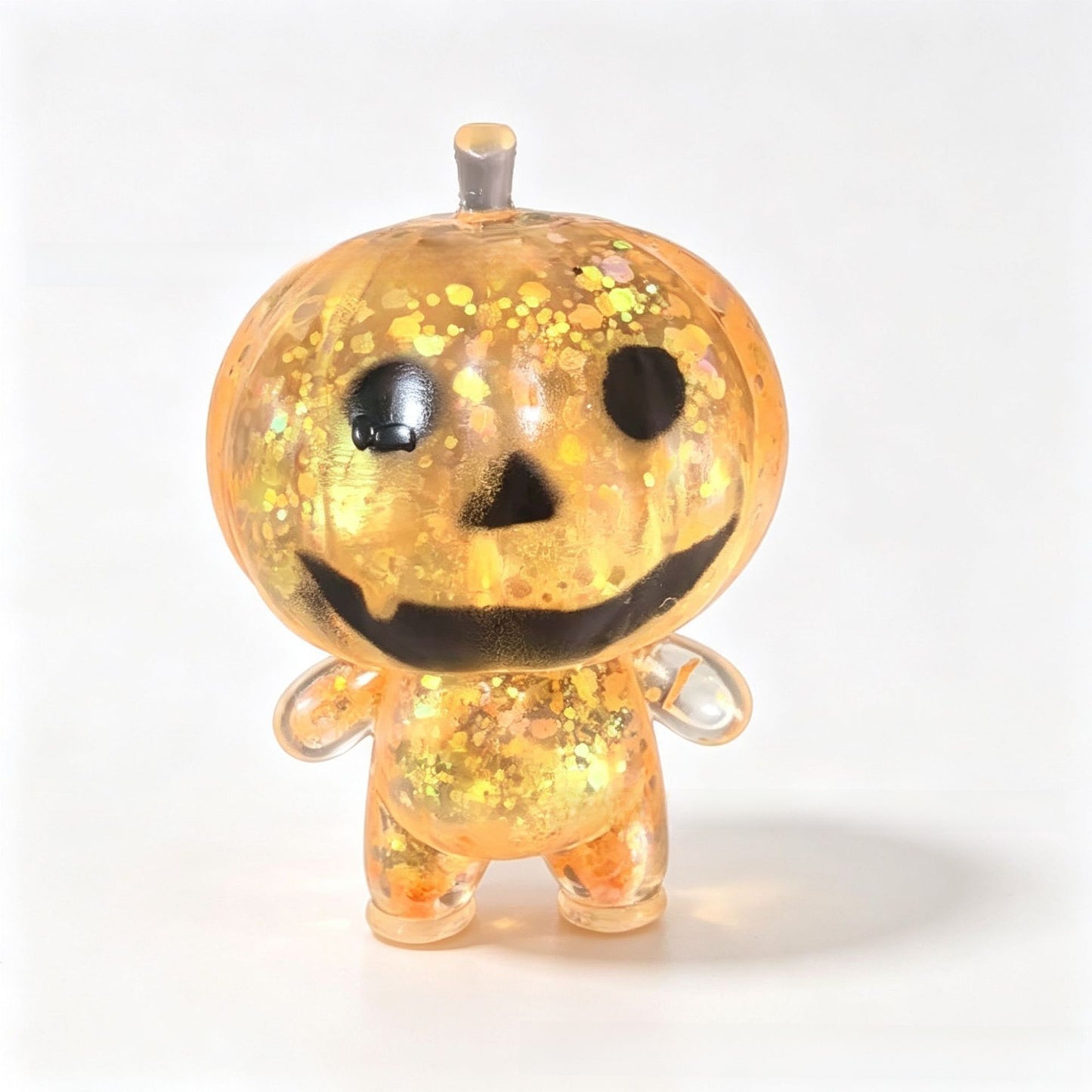 Halloween Pumpkin Squishy Toy Made Of Soft TPR Material, Multicolor Original Design Stress Relief Toy