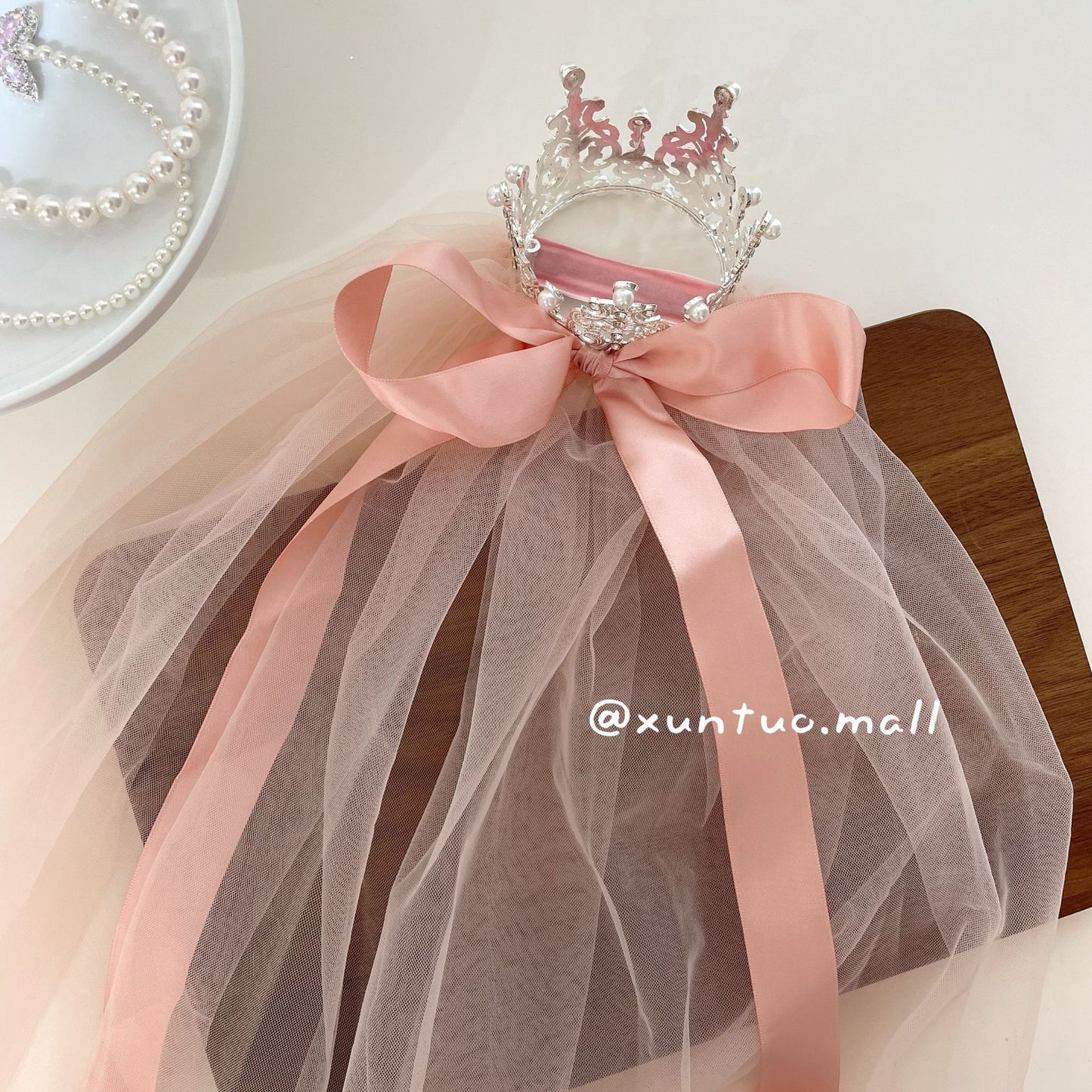 Princess Crown Hair Accessory For Kids Featuring Rhinestones, Perfect For Birthday Celebrations