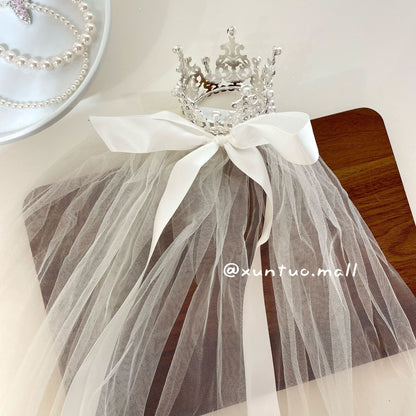 Princess Crown Hair Accessory For Kids Featuring Rhinestones, Perfect For Birthday Celebrations