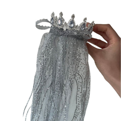 Princess Crown Hair Accessory For Kids Featuring Rhinestones, Perfect For Birthday Celebrations