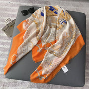 1-Orange, White, and Blue Color Combination