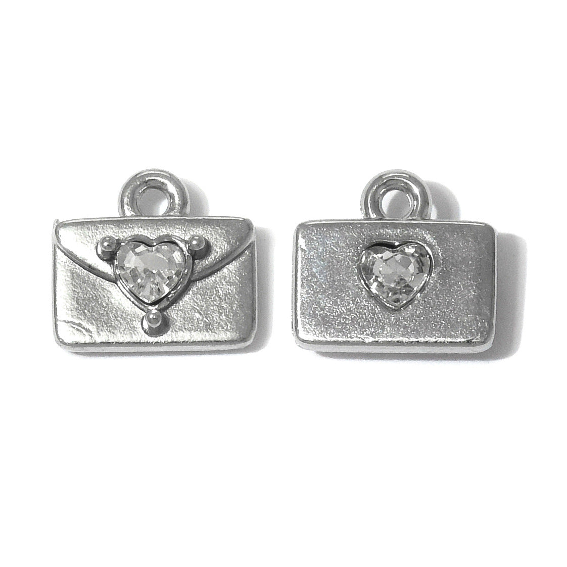 Snowflake Pendant In 304 Stainless Steel With Rhinestone Inlay, Electroplated Finish, Retro Style Jewelry Accessory