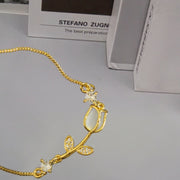 Tulip Bracelet Imitation Gold (pure Copper Electroplated)