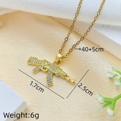 Handmade Classic Style Heart Shape Necklace For Women In 201 Stainless Steel With Glass Inlay And Cable Chain