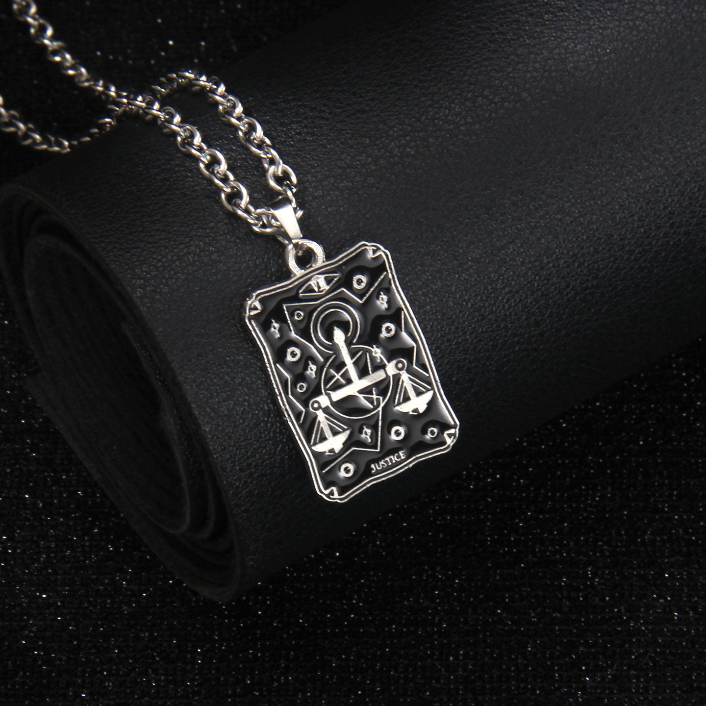 Vintage Style Astrology Necklace With Electroplated Ferroalloy Chain And Zinc Alloy Pendant, Unisex