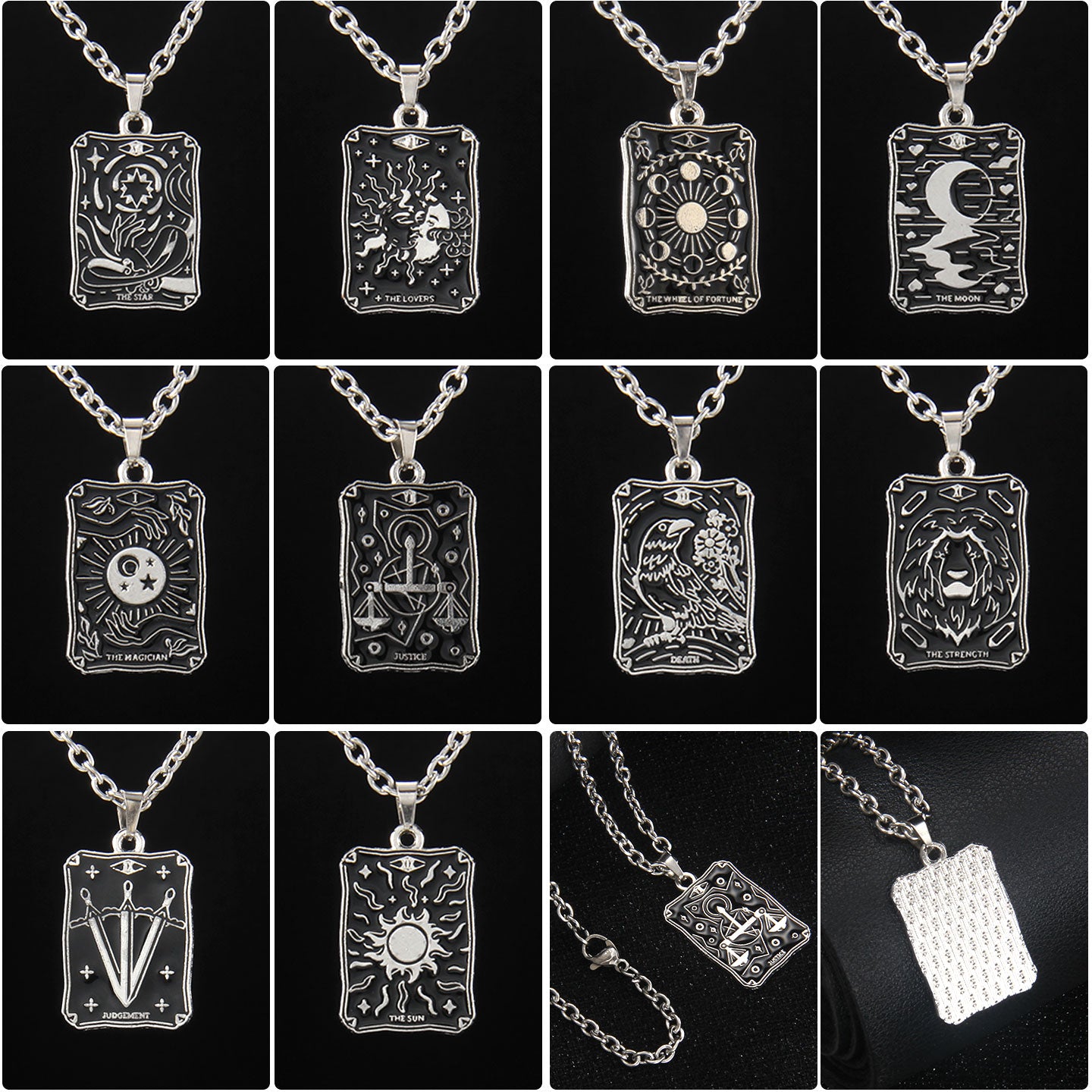 Vintage Style Astrology Necklace With Electroplated Ferroalloy Chain And Zinc Alloy Pendant, Unisex