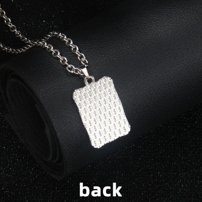 Vintage Style Astrology Necklace With Electroplated Ferroalloy Chain And Zinc Alloy Pendant, Unisex