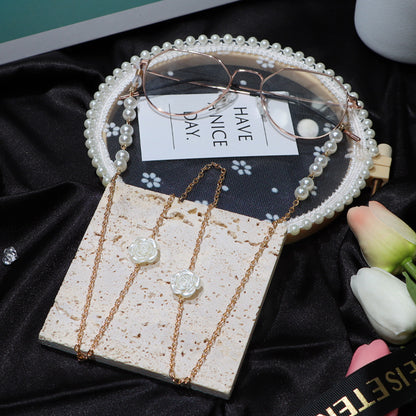 Rose Glasses Chain Made Of Durable Alloy, Stylish And Functional Eyewear Accessory