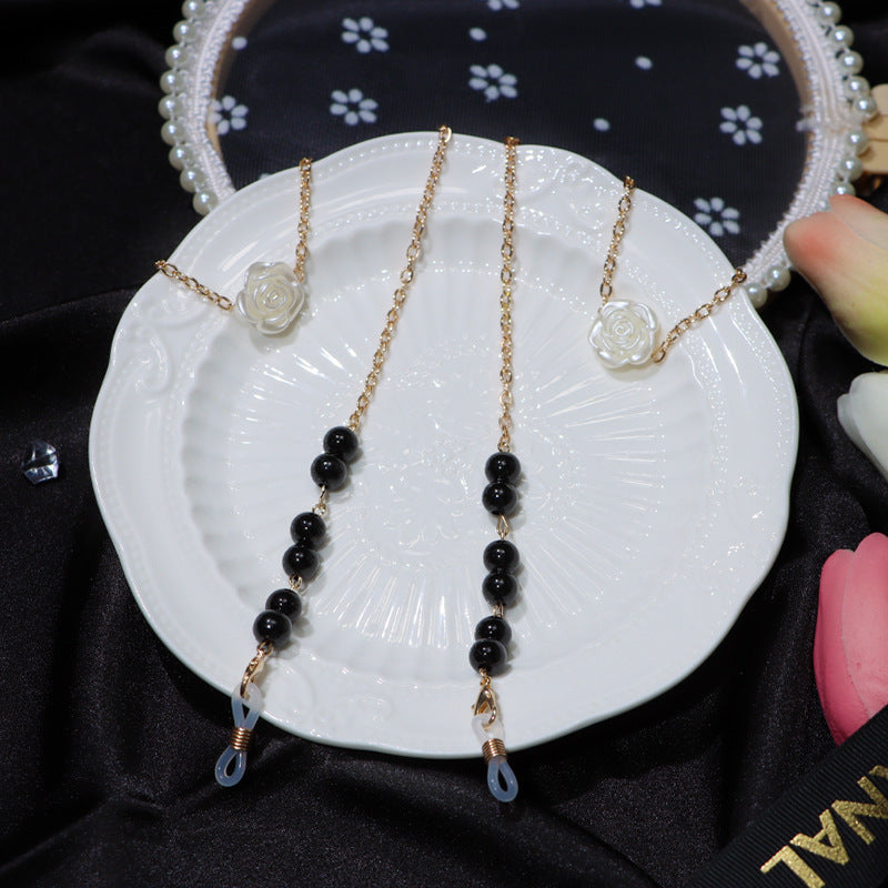 Rose Glasses Chain Made Of Durable Alloy, Stylish And Functional Eyewear Accessory