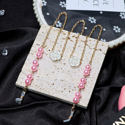 Rose Glasses Chain Made Of Durable Alloy, Stylish And Functional Eyewear Accessory