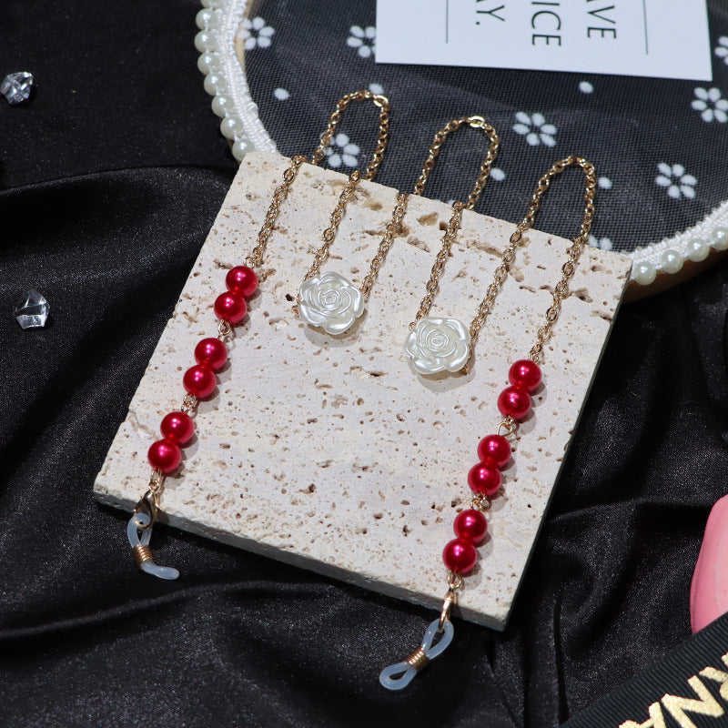 Rose Glasses Chain Made Of Durable Alloy, Stylish And Functional Eyewear Accessory