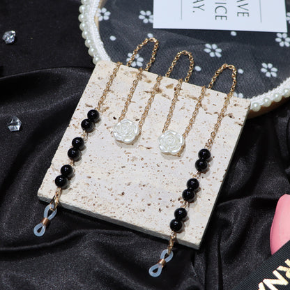 Rose Glasses Chain Made Of Durable Alloy, Stylish And Functional Eyewear Accessory