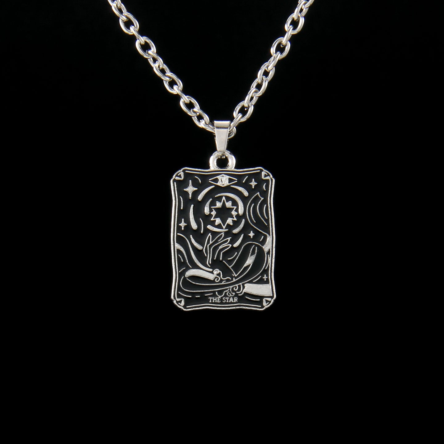 Vintage Style Astrology Necklace With Electroplated Ferroalloy Chain And Zinc Alloy Pendant, Unisex