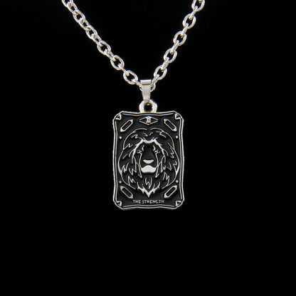 Vintage Style Astrology Necklace With Electroplated Ferroalloy Chain And Zinc Alloy Pendant, Unisex
