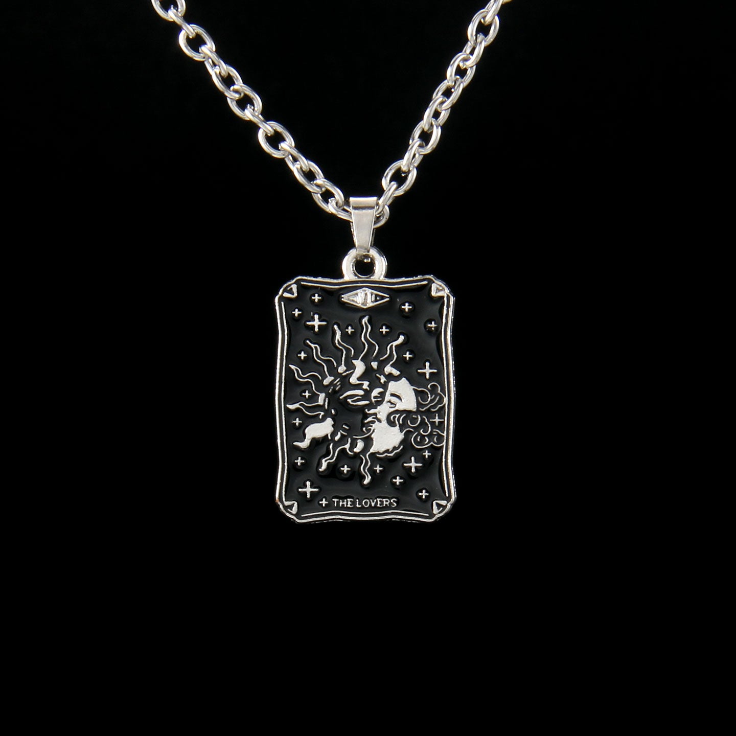 Vintage Style Astrology Necklace With Electroplated Ferroalloy Chain And Zinc Alloy Pendant, Unisex