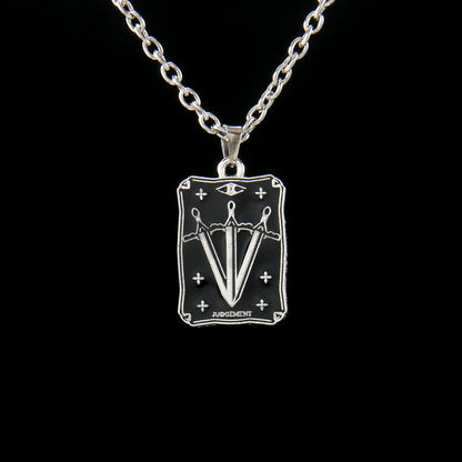 Vintage Style Astrology Necklace With Electroplated Ferroalloy Chain And Zinc Alloy Pendant, Unisex