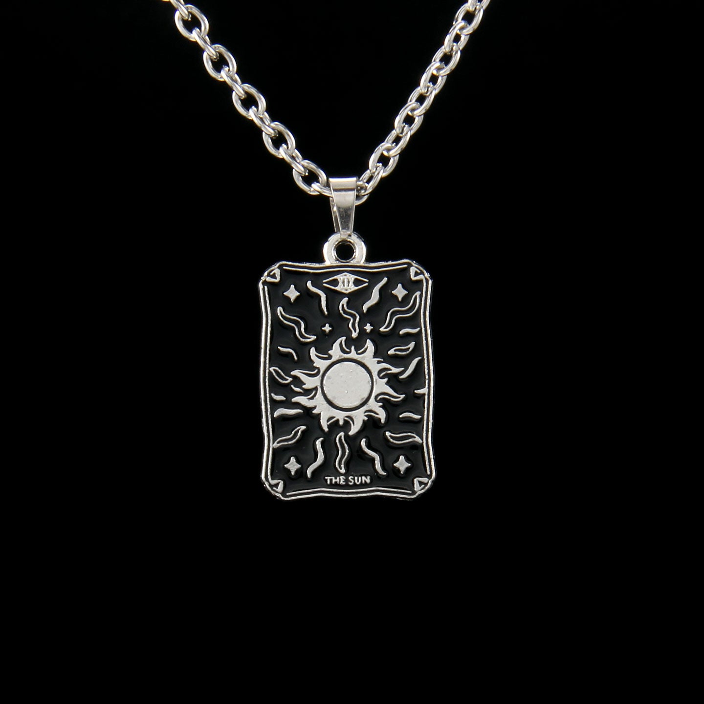 Vintage Style Astrology Necklace With Electroplated Ferroalloy Chain And Zinc Alloy Pendant, Unisex