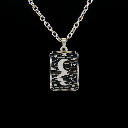Vintage Style Astrology Necklace With Electroplated Ferroalloy Chain And Zinc Alloy Pendant, Unisex