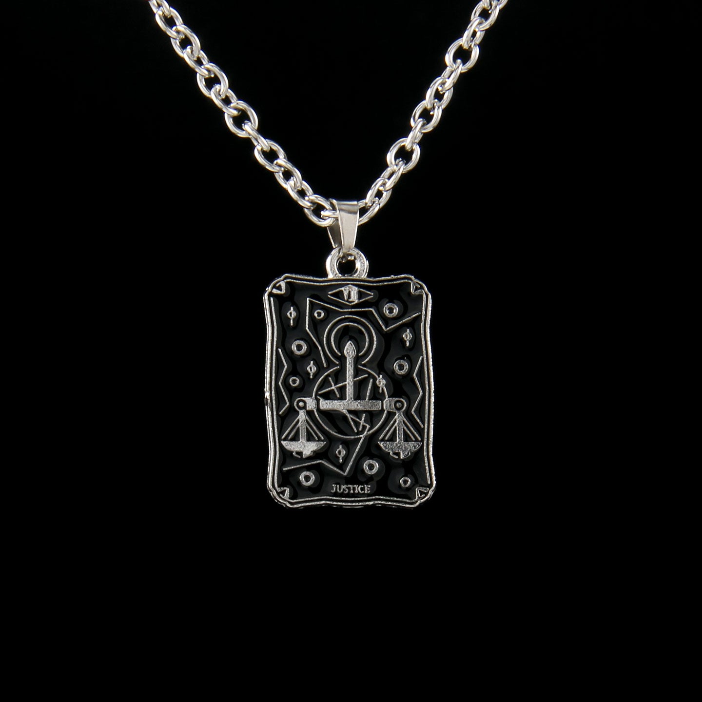 Vintage Style Astrology Necklace With Electroplated Ferroalloy Chain And Zinc Alloy Pendant, Unisex