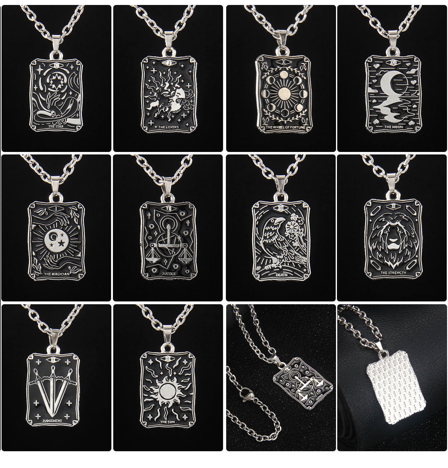 Vintage Style Astrology Necklace With Electroplated Ferroalloy Chain And Zinc Alloy Pendant, Unisex