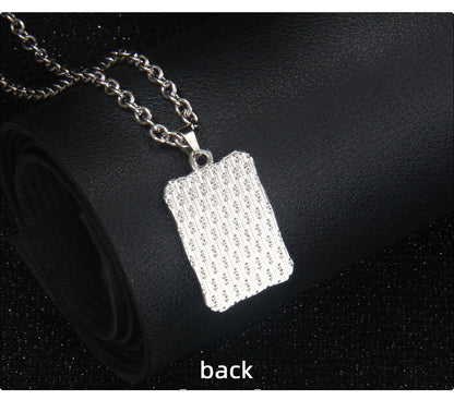 Vintage Style Astrology Necklace With Electroplated Ferroalloy Chain And Zinc Alloy Pendant, Unisex