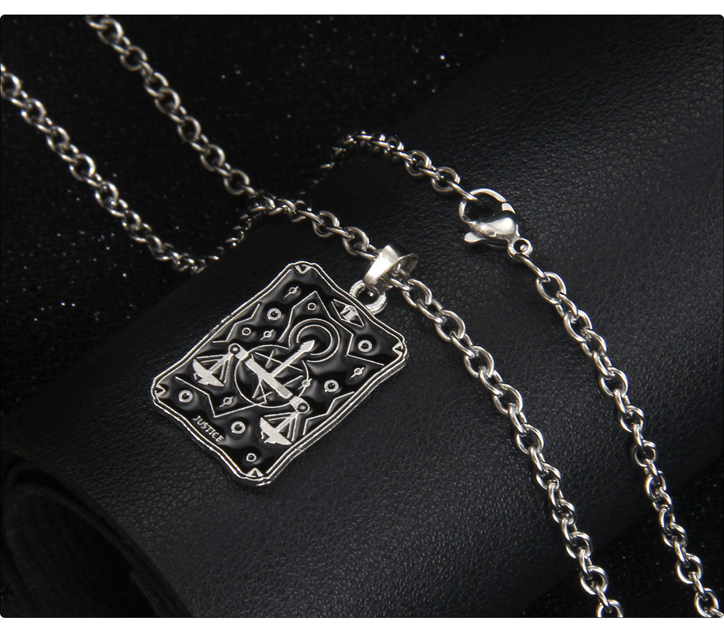 Vintage Style Astrology Necklace With Electroplated Ferroalloy Chain And Zinc Alloy Pendant, Unisex