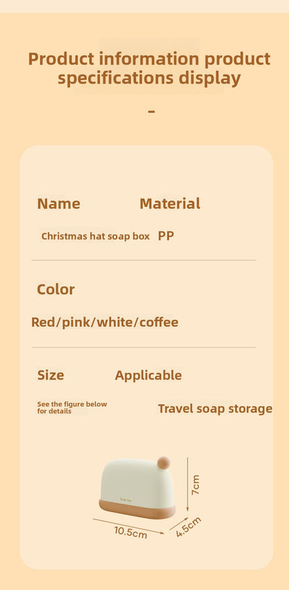 Travel Storage Container Box For Soap In Durable Red PP Material